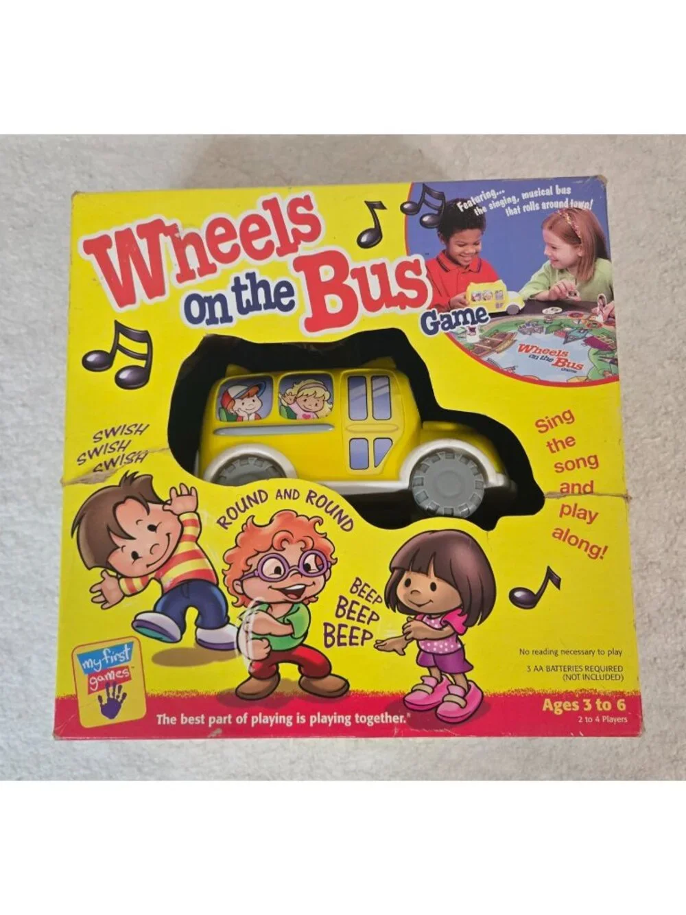 Wheels on the Bus Game Milton Bradley 2000 Electronic Tested Working